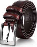 Mio Marino Dual Loop Leather Dress Belt