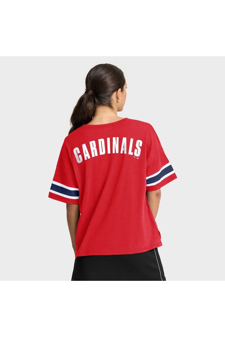Women's Fanatics Red St. Louis Cardinals Curl Route T-Shirt, Alternate, color, Red