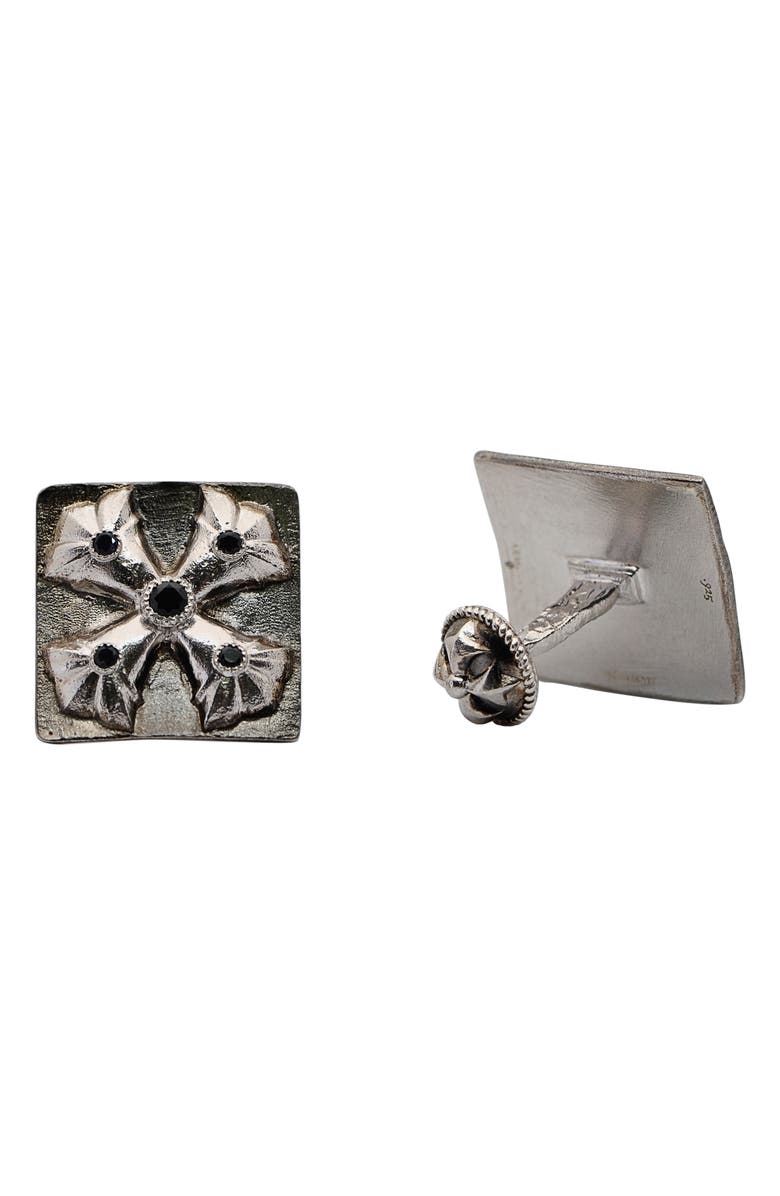 Armenta Romero Maltese Cross Square Cuff Links, Main, color, 