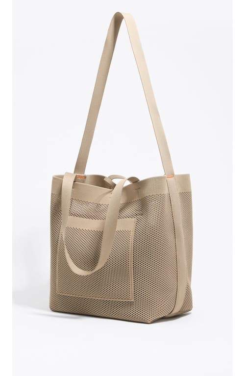 Bimba Y Lola Medium Flyknit Shopper Bag In Neutral