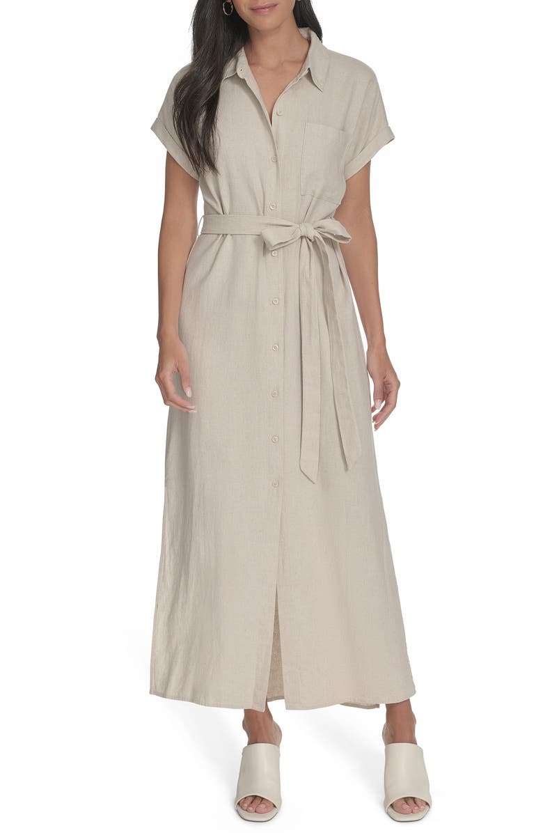 Linen Blend Maxi Dress