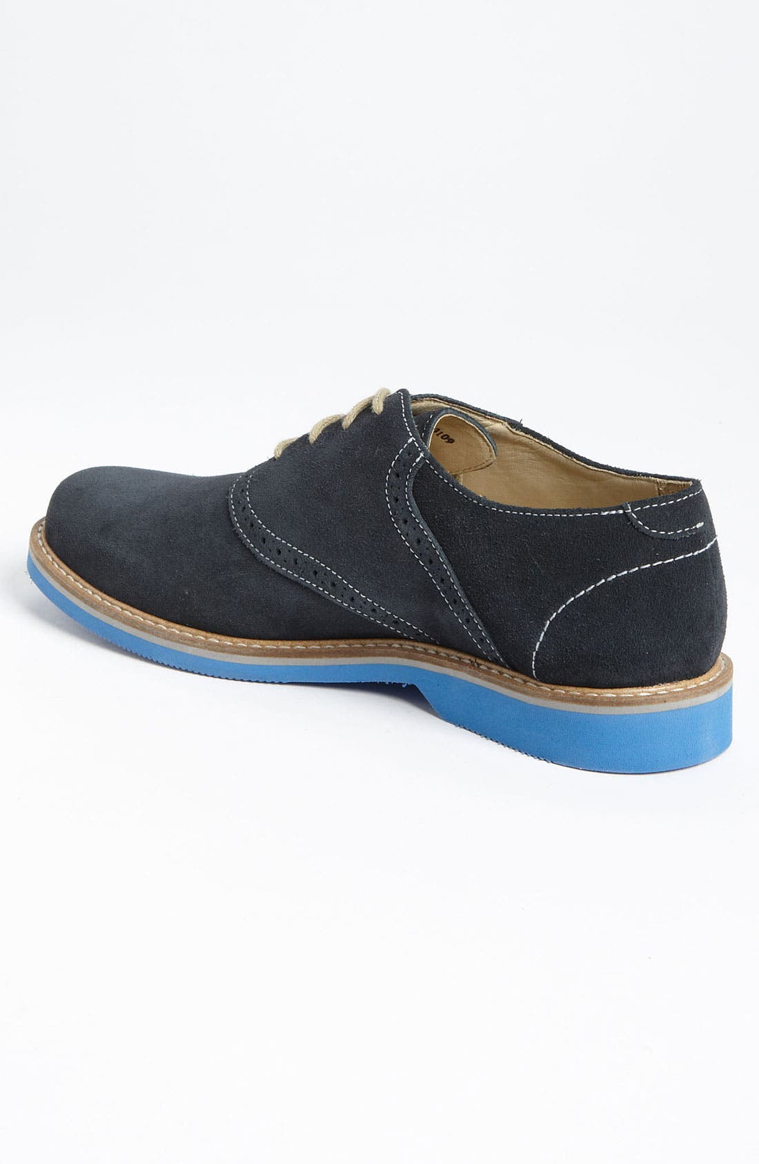 'Saddle Up' Saddle Shoe, Alternate, color, NAVY SUEDE/ LIGHT BLUE