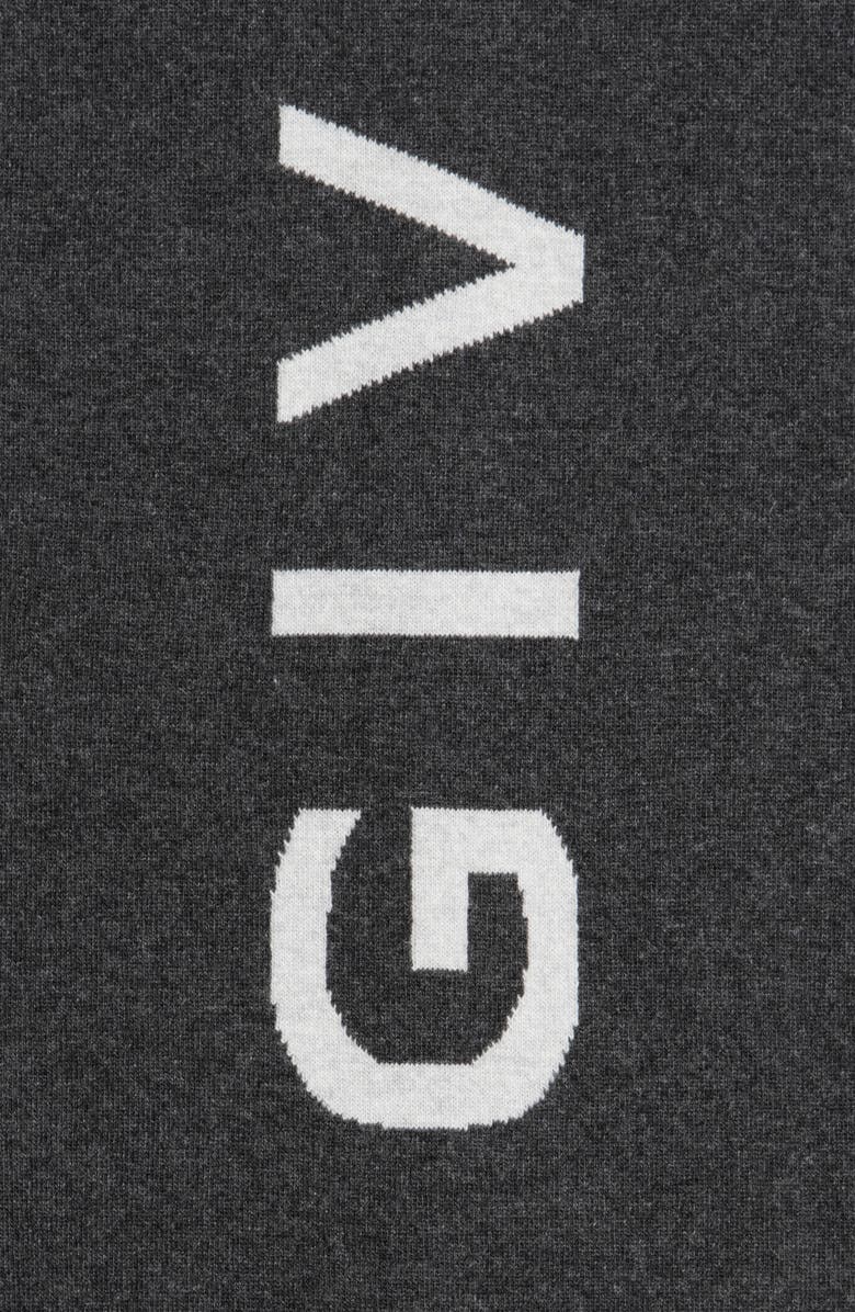 Givenchy Double Face Wool & Cashmere 4G Logo Scarf, Alternate, color, Dark Grey