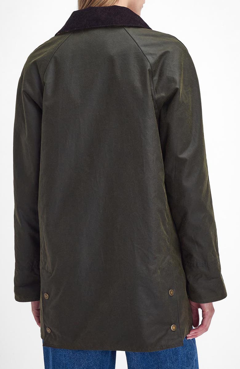 Barbour Shelton Water Resistant Waxed Cotton Jacket, Alternate, color, 