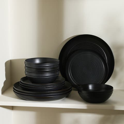 Elio Stoneware 24-Piece Dinnerware Set