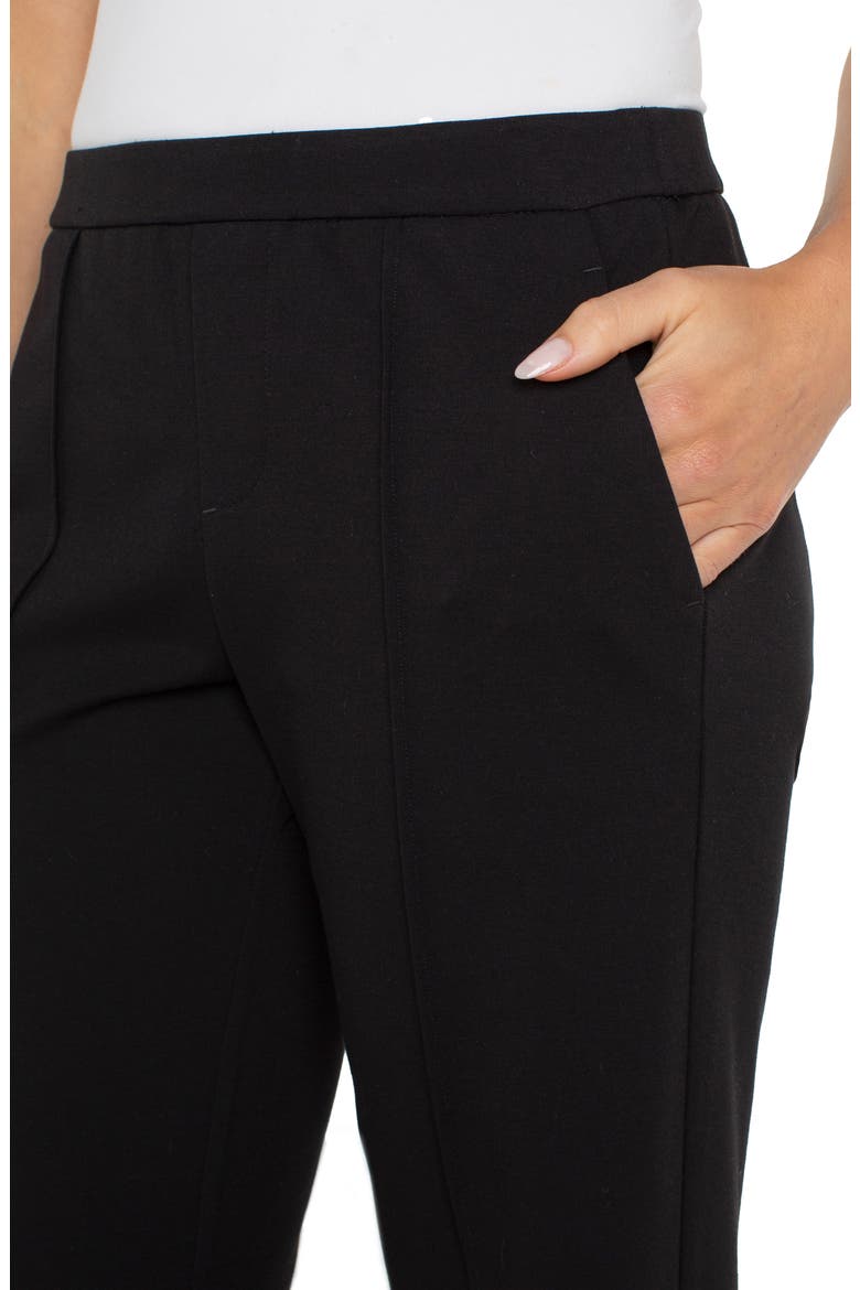 Kayla Wide Leg Pull-On Trousers, Alternate, color, BLACK