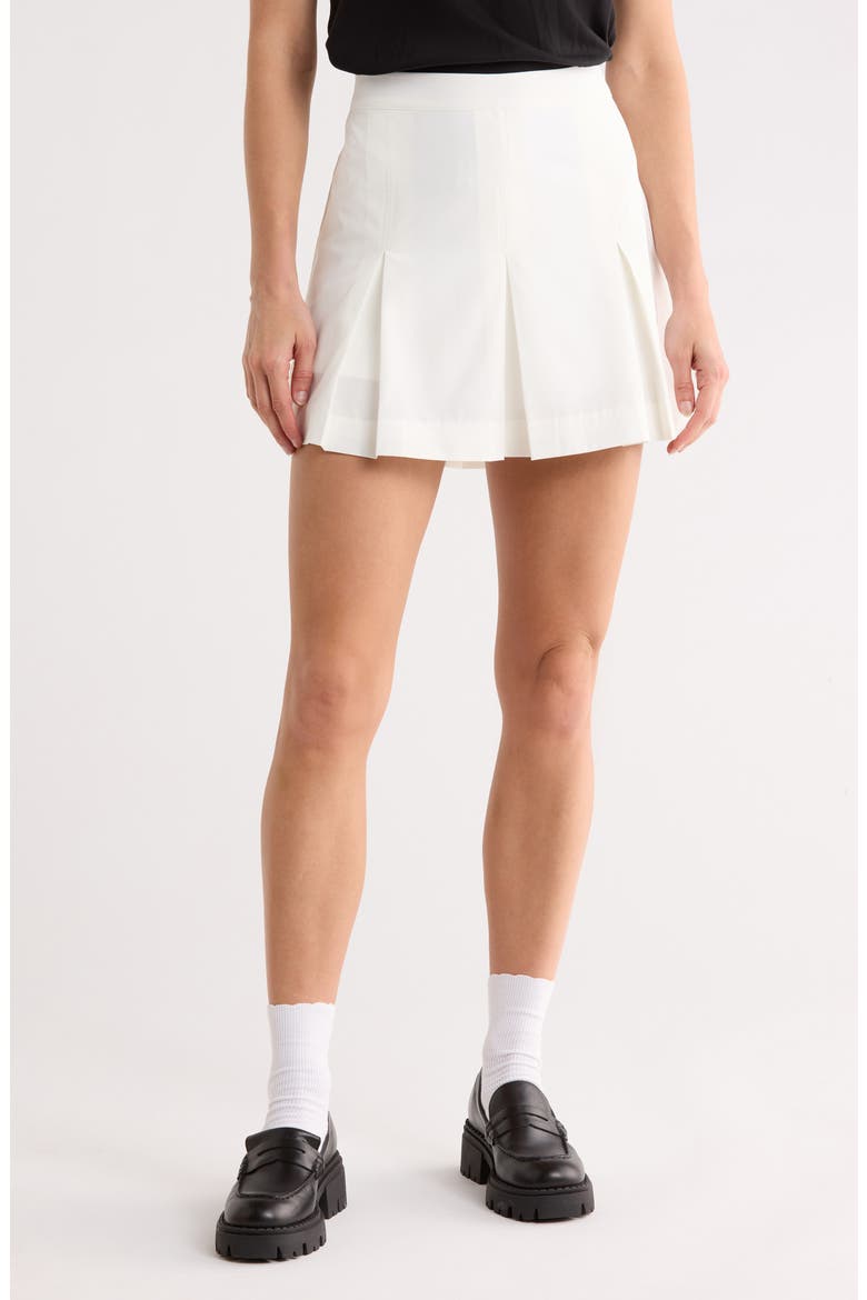 Woven Skort, Main, color, WHITE