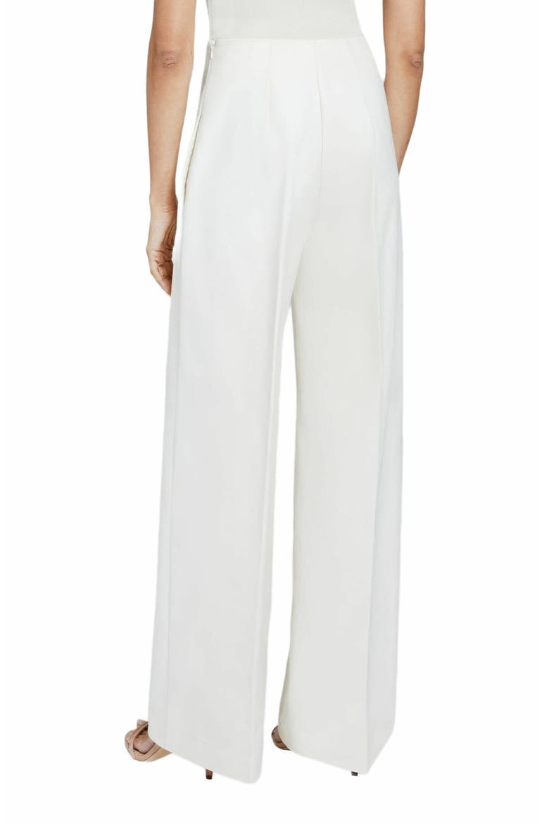 MAGGIE Wide Leg Modern Cotton Pant, Alternate, color, IVORY