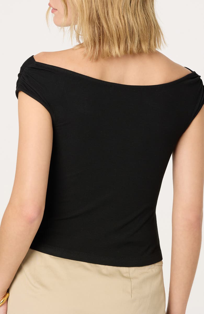 ASTR the Label Ruched Off the Shoulder Top, Alternate, color, 