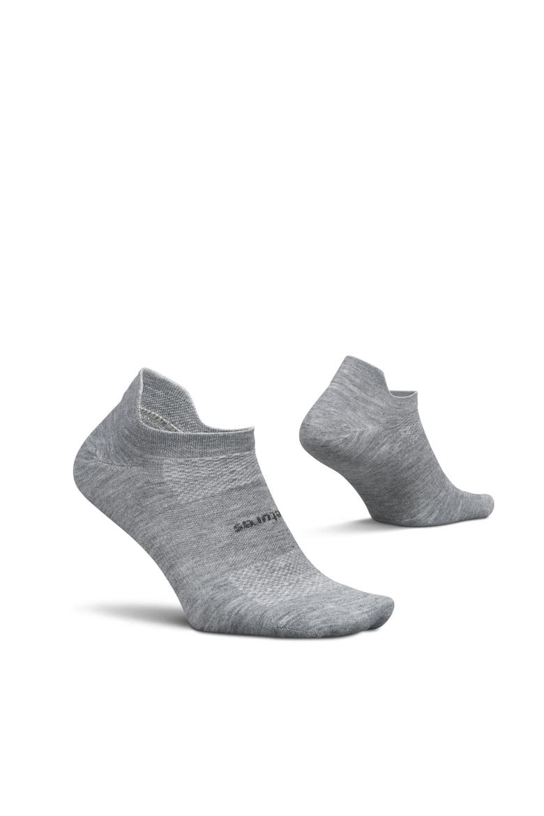 High Performance Ultra Light Ankle Sock  No Show Socks with Heel Tab, Main, color, Stone Gray