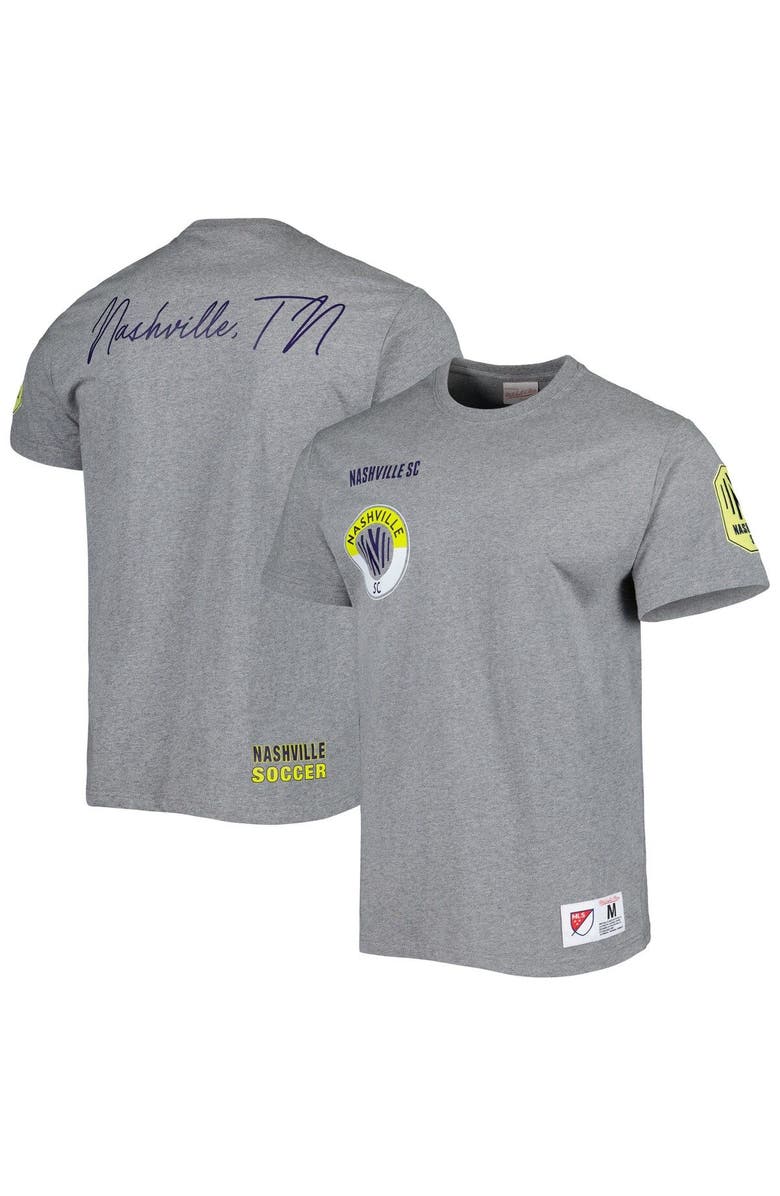 Mitchell & Ness Men's Mitchell & Ness Gray Nashville SC City Tee, Main, color, Gray