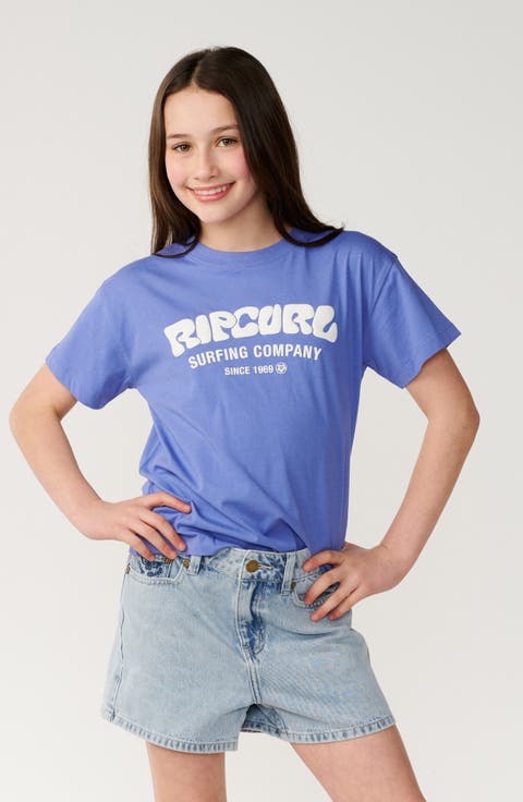 Kids' Surf Puff Logo T-Shirt