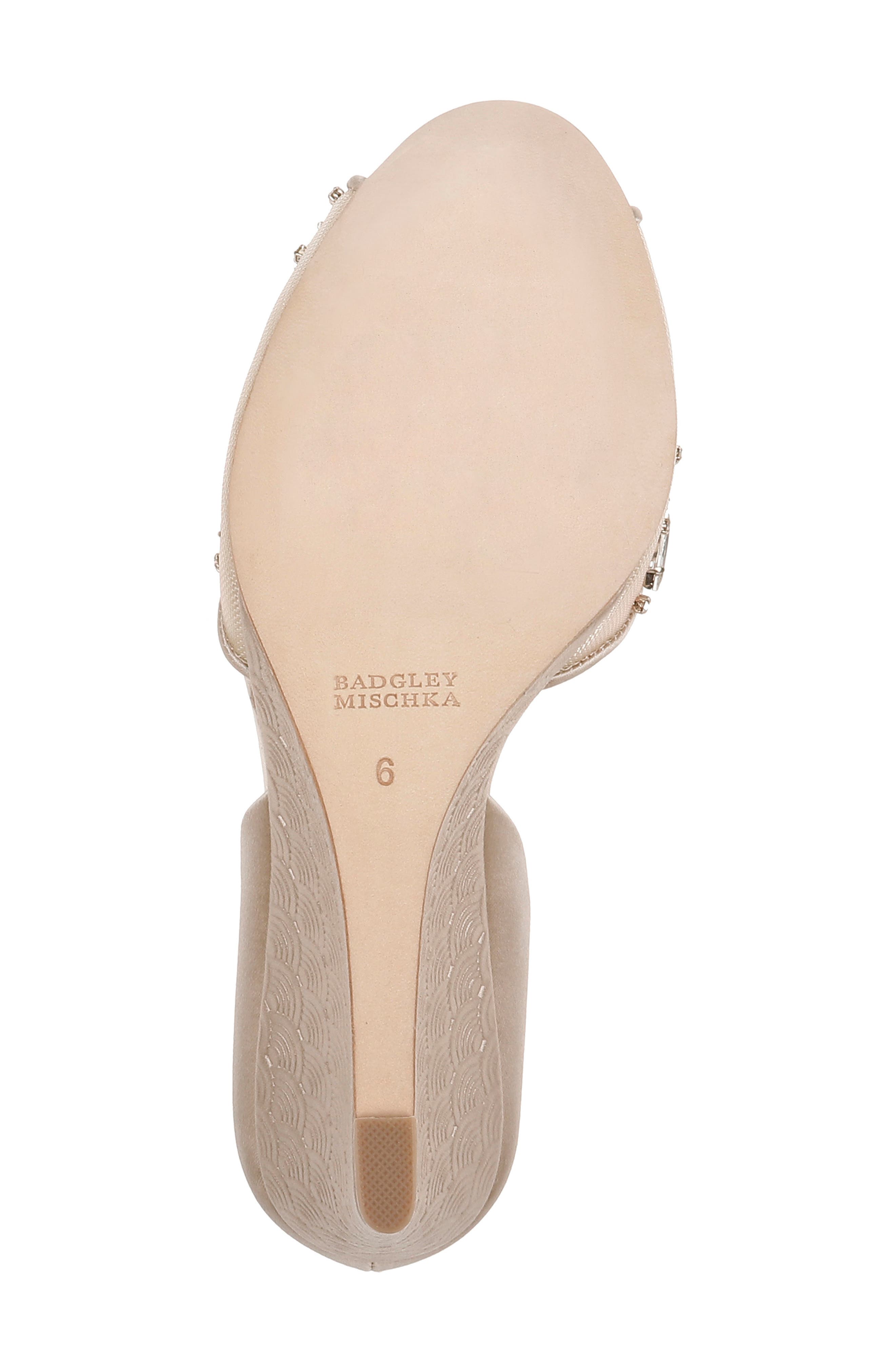Badgley Mischka Collection Badgley Mischka Cashmere Crystal Embellished Wedge, Alternate, color, 