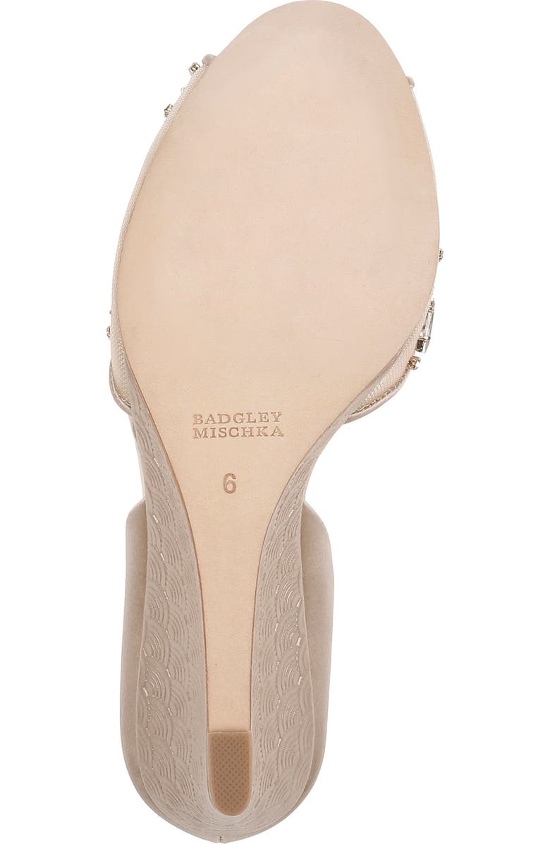 Badgley Mischka Collection Badgley Mischka Cashmere Crystal Embellished Wedge, Alternate, color,