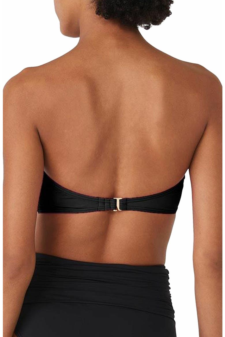 Bandeau Bra Bikini Swim Top, Alternate, color, Black