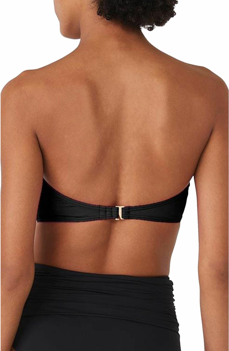 Kate Spade New York Bandeau Bra Bikini Swim Top, Alternate, color, Black