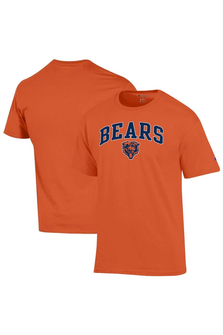 Men's Champion Orange Chicago Bears Arch Over Logo T-Shirt, Main, color, Orange