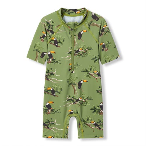 Milkbarn Zipper Shortall Swimsuit