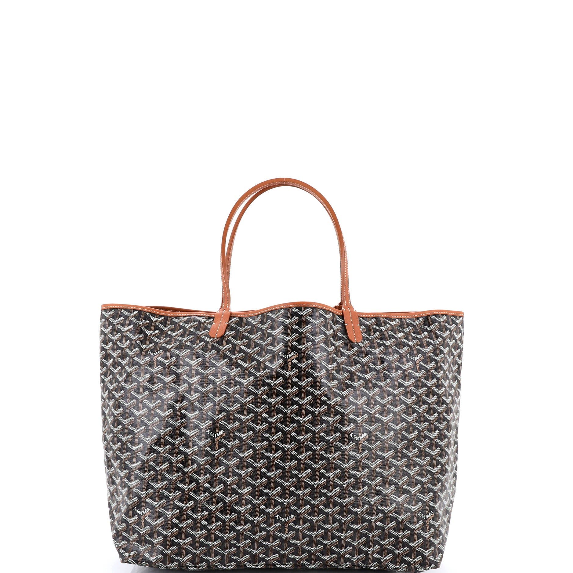 Pre-Owned Goyard Saint Louis Tote Coated Canvas GM, Alternate, color, Brown