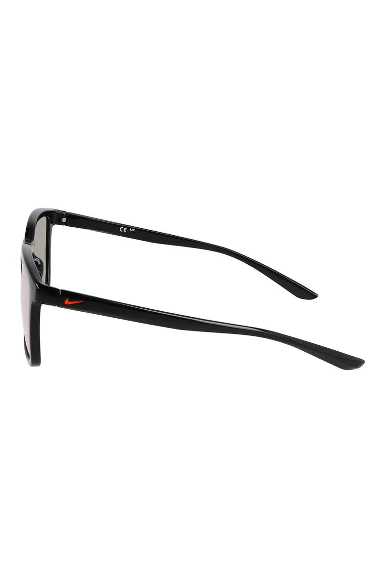 Circuit Team 55mm Square Sunglasses, Alternate, color, BLACK/ ORANGE MIRROR