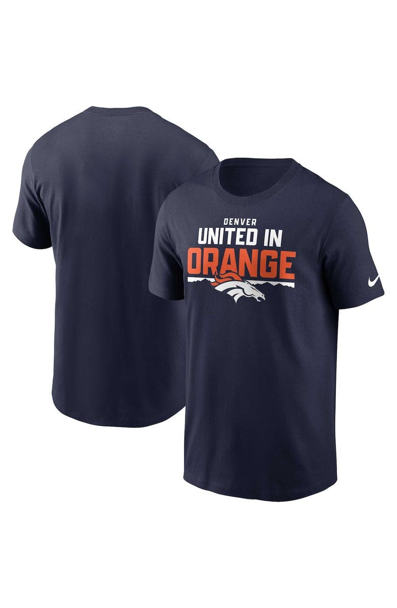 Nike Men's Nike Navy Denver Broncos Local Essential T-Shirt, Main, color, Navy
