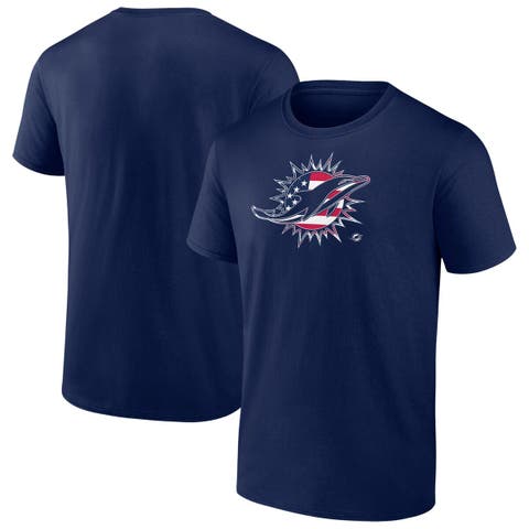 Men's Fanatics  Navy Miami Dolphins Big & Tall Americana T-Shirt