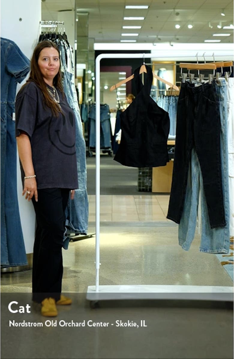 Tate Cross Neck Linen Top, sales video thumbnail