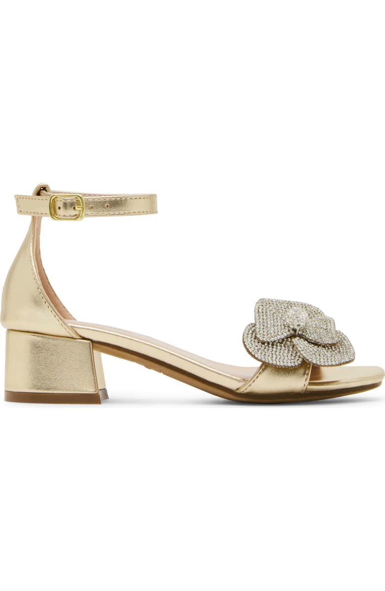 Steve Madden Kids' Jkindra Ankle Strap Sandal, Alternate, color, Gold