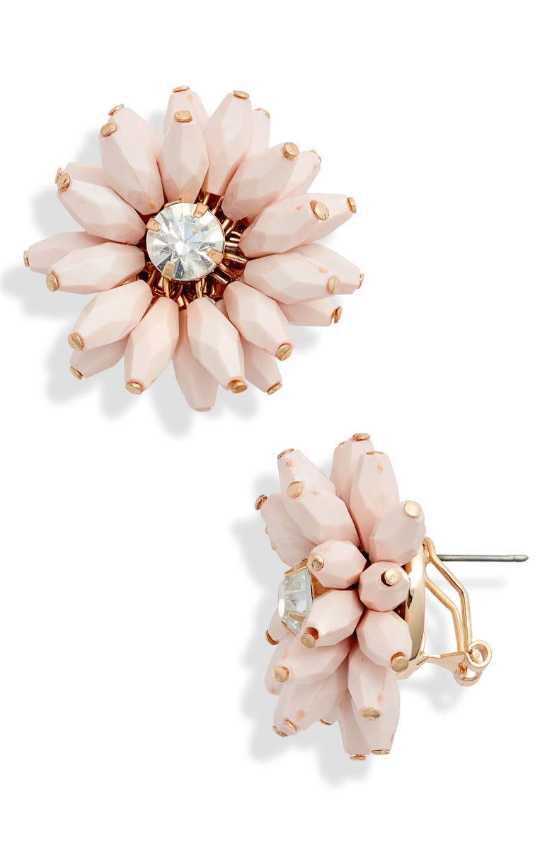 Rachel Parcell Flower Statement Earrings, Main, color, 