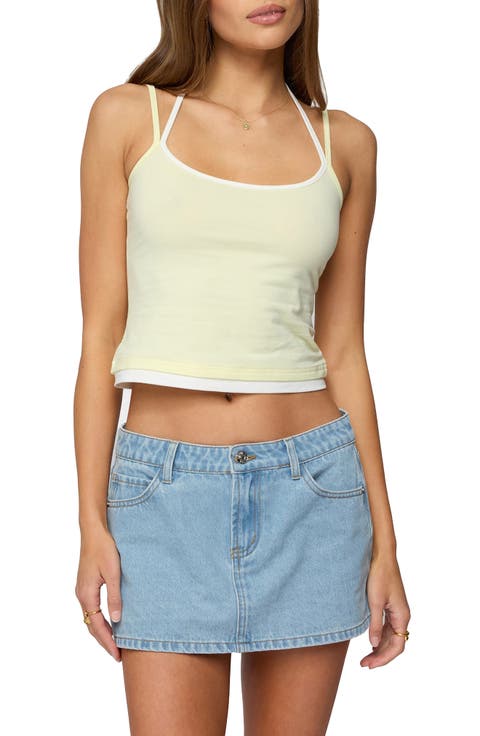 Roya Layered Halter Camisole