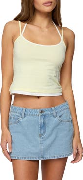 EDIKTED Roya Layered Halter Camisole
