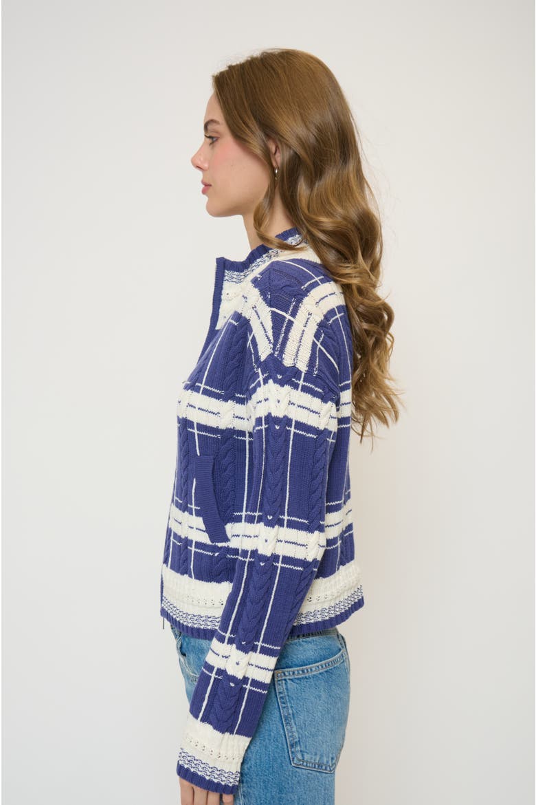 Eden Specialty Stitch Bomber, Alternate, color, Blue Multi