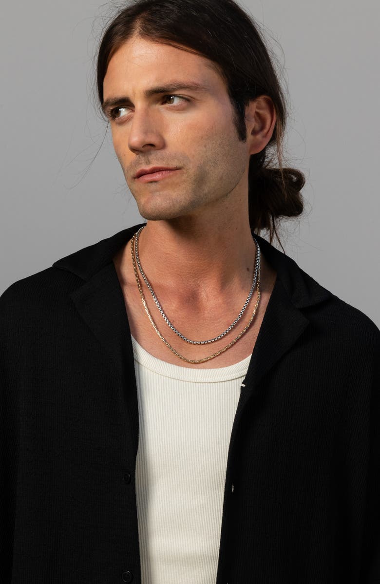 MIRANDA FRYE Men's Vance Chain Necklace, Alternate, color, Silver