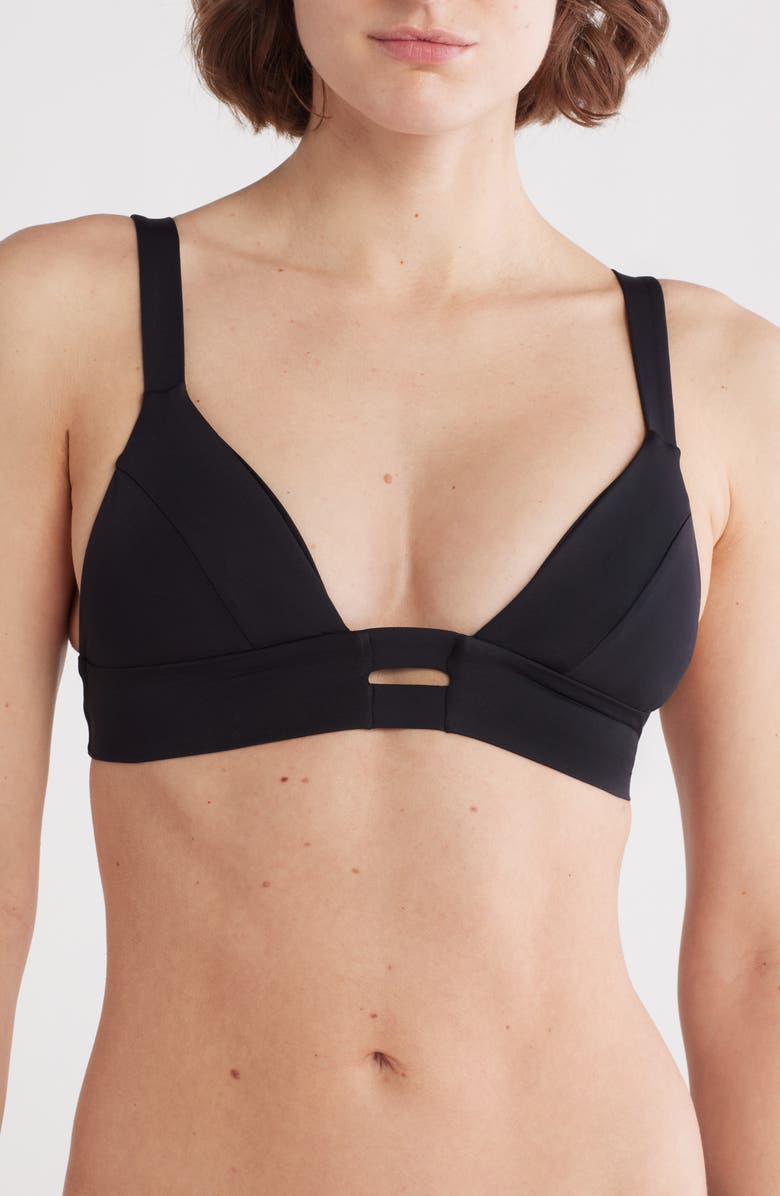 Vitamin A<sup>®</sup> Neutra Strappy Bikini Top, Main, color, Black