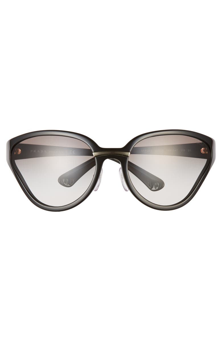 Prada 68mm Oversize Wrap Butterfly Sunglasses, Alternate, color,