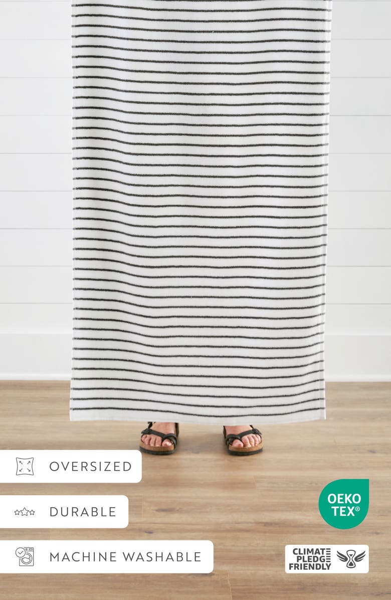 HOMESPUN 4-Pack Cabana Beach Towels, Alternate, color, Stripes Gray