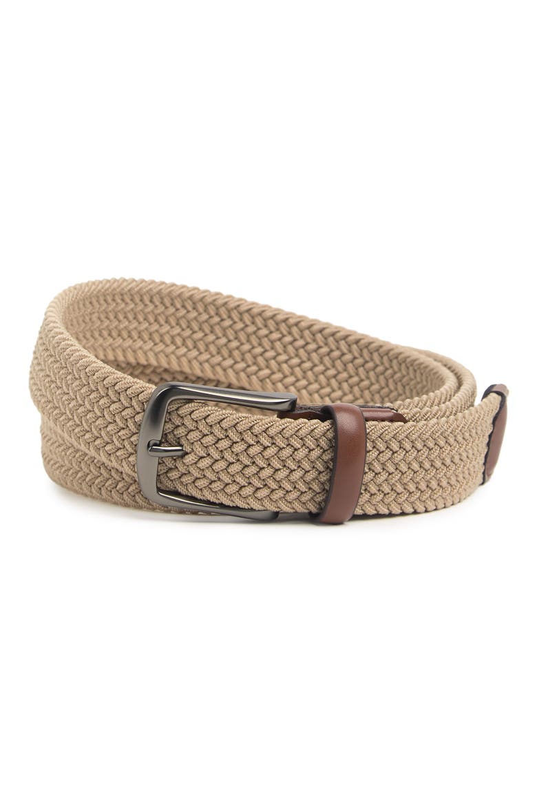 Classic Stretch Woven Belt, Main, color, KHAKI