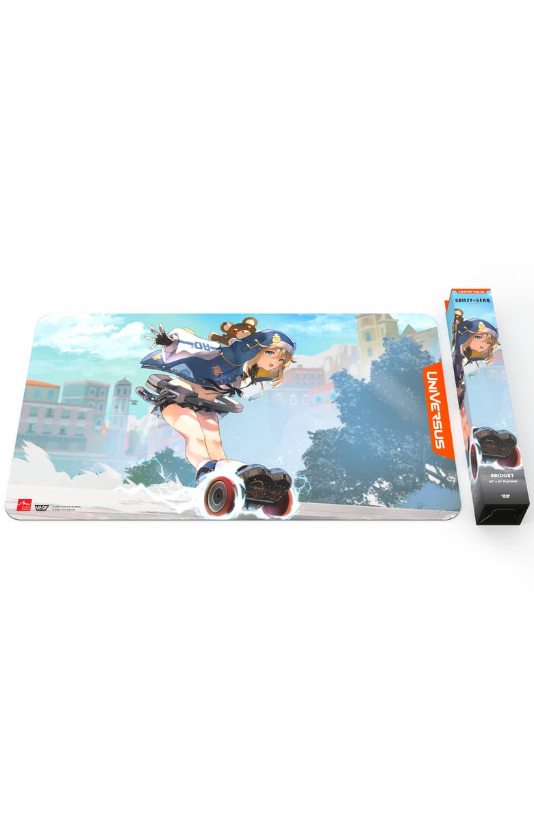 UniVersus GUILTY GEAR, STRIVE, Playmat, Bridget - 24x14 Inch Neoprene Mat, Alternate, color, Multicolored