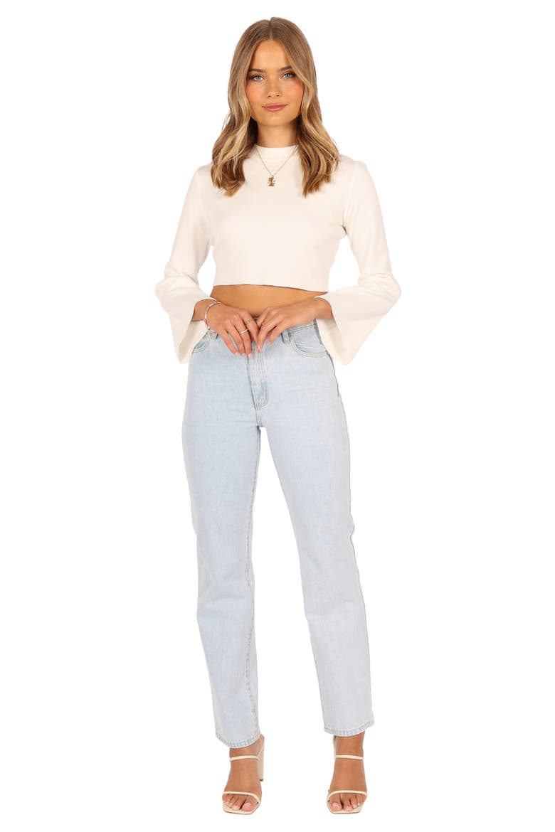 Fletcher Rib Crop Sweater, Alternate, color, WHITE