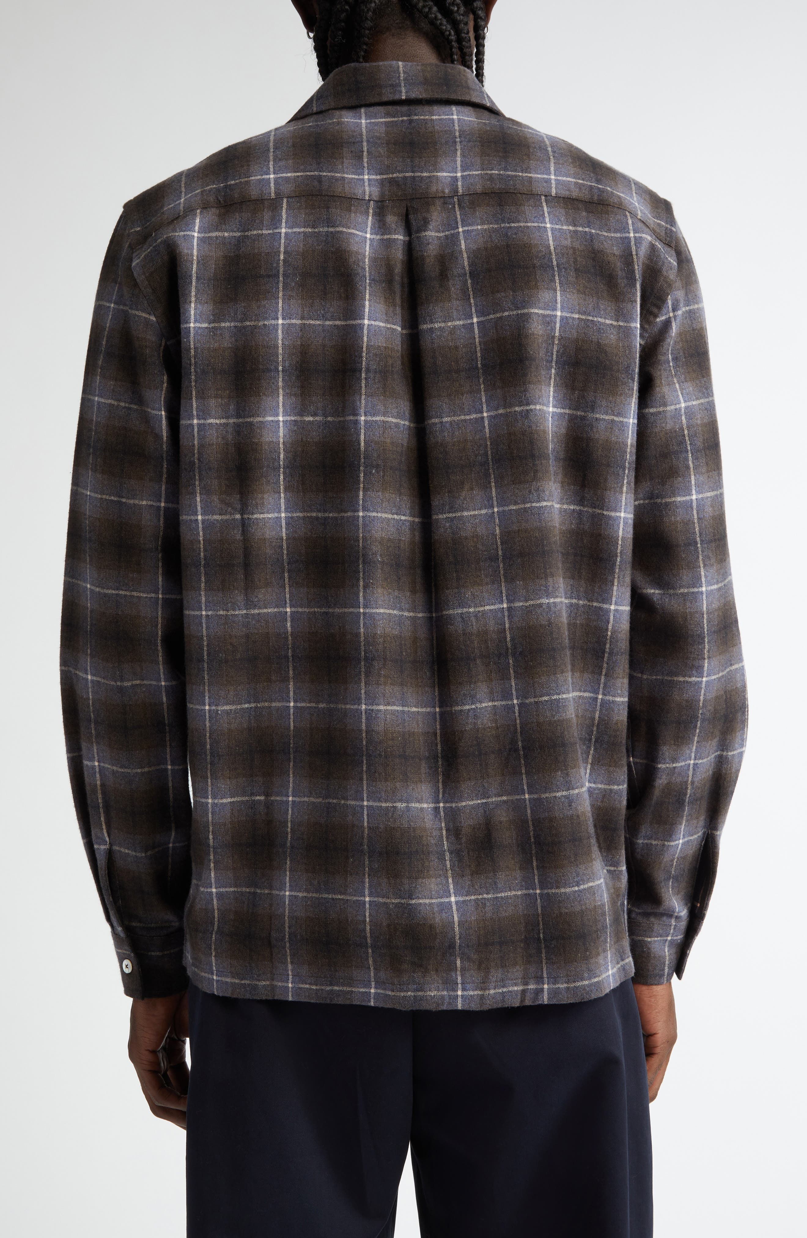Plaid Long Sleeve Camp Shirt - image 2