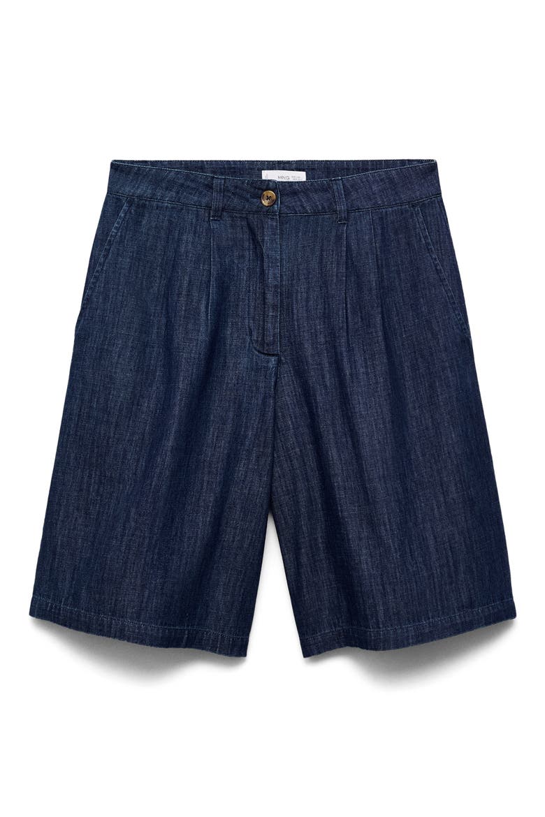 Denim Bermuda Shorts, Alternate, color, BLUE