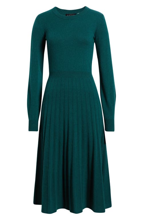 Elie Tahari The Aviva Long Sleeve Cashmere Sweater Dress In Green