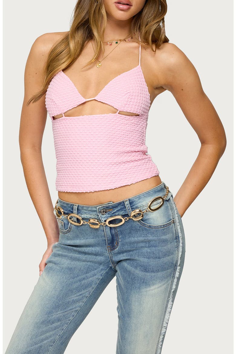Lital Textured Halter Top, Main, color, LIGHT-PINK