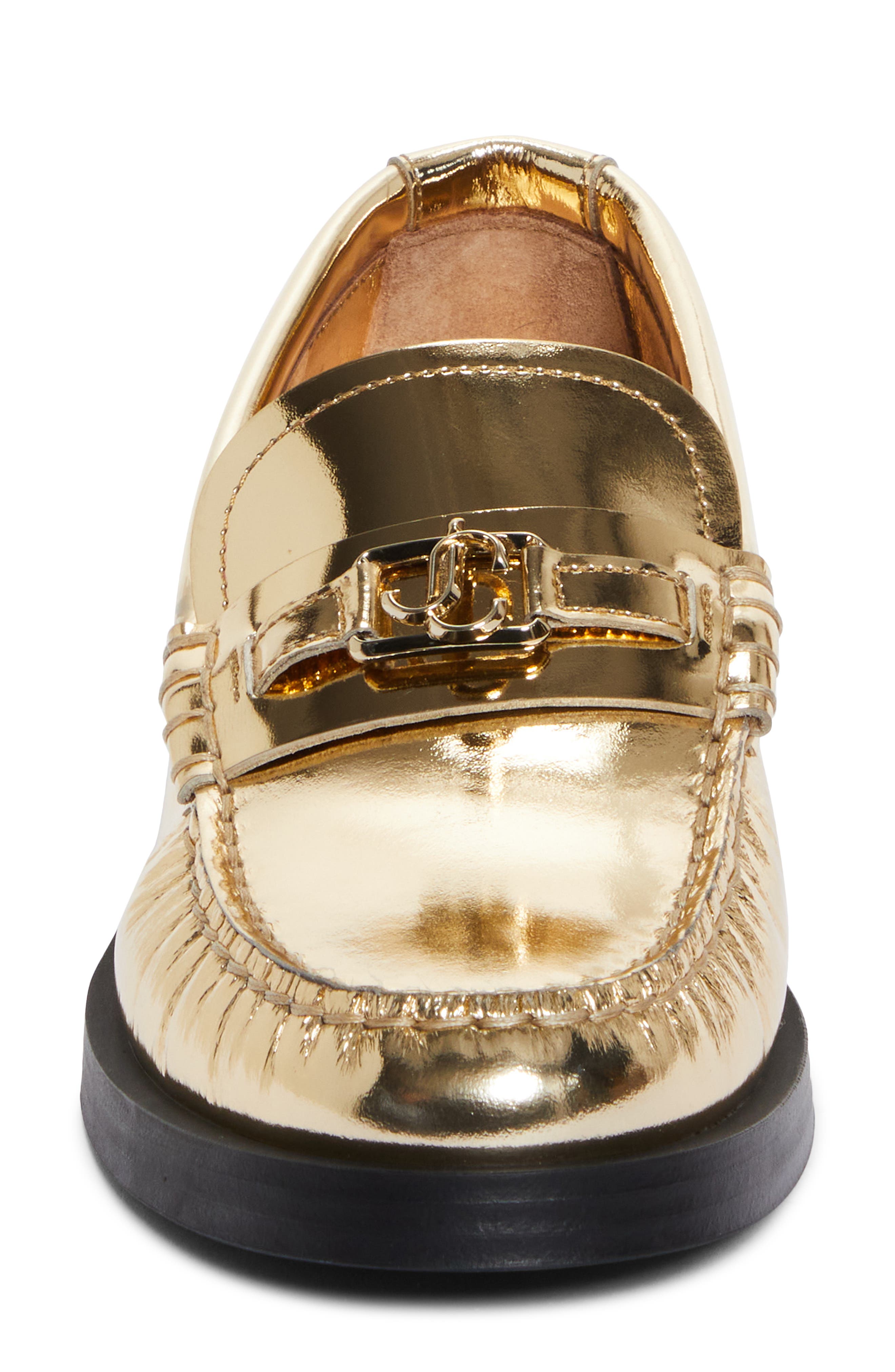 Jimmy Choo Addie Metallic Loafer, Alternate, color, 