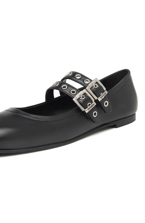 Nerogiardini Double Strap Ballet Flat In Black