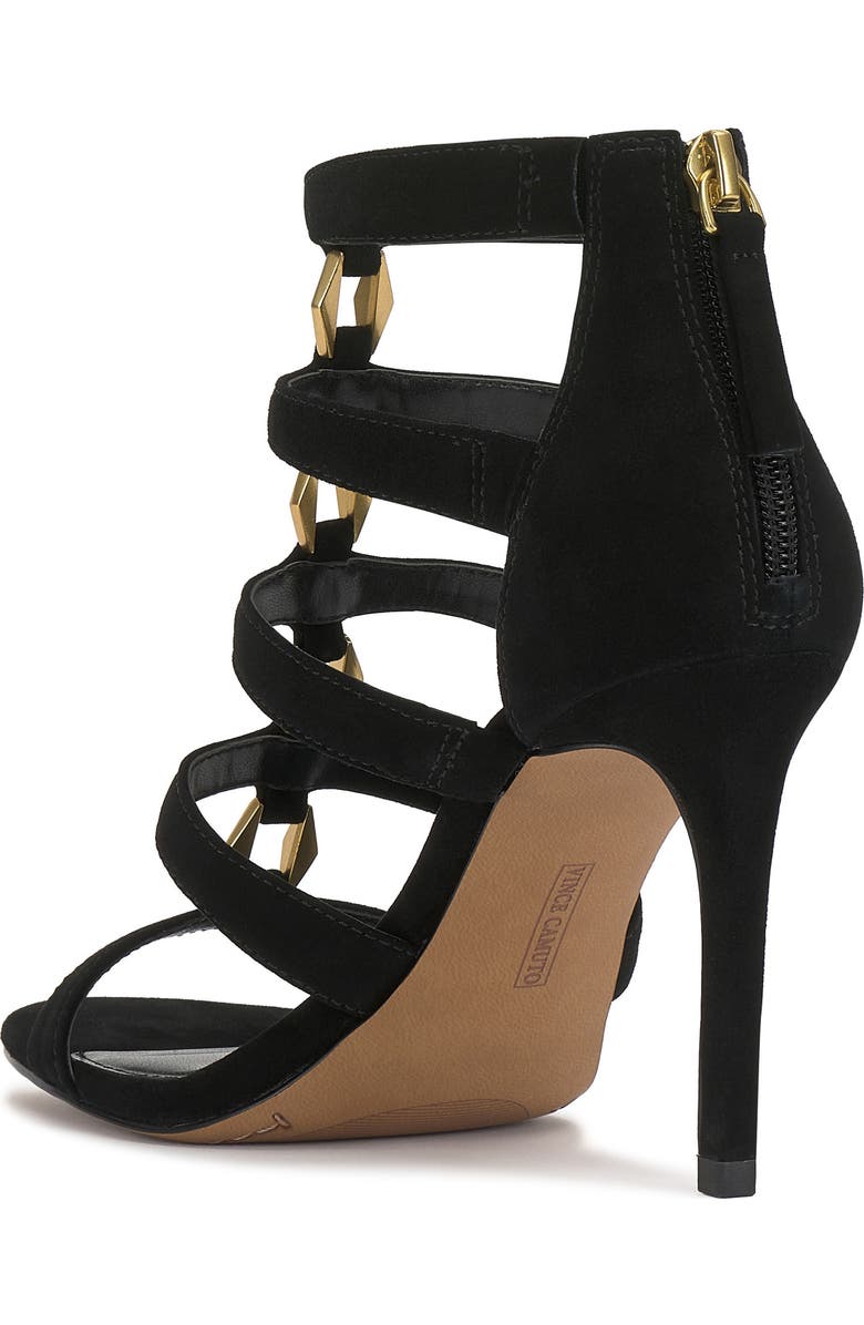 Vince Camuto Azelie Cage Sandal, Alternate, color, Black