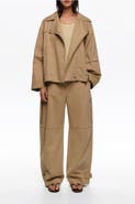 Bimba y Lola Cotton Adjustable Barrel Trousers