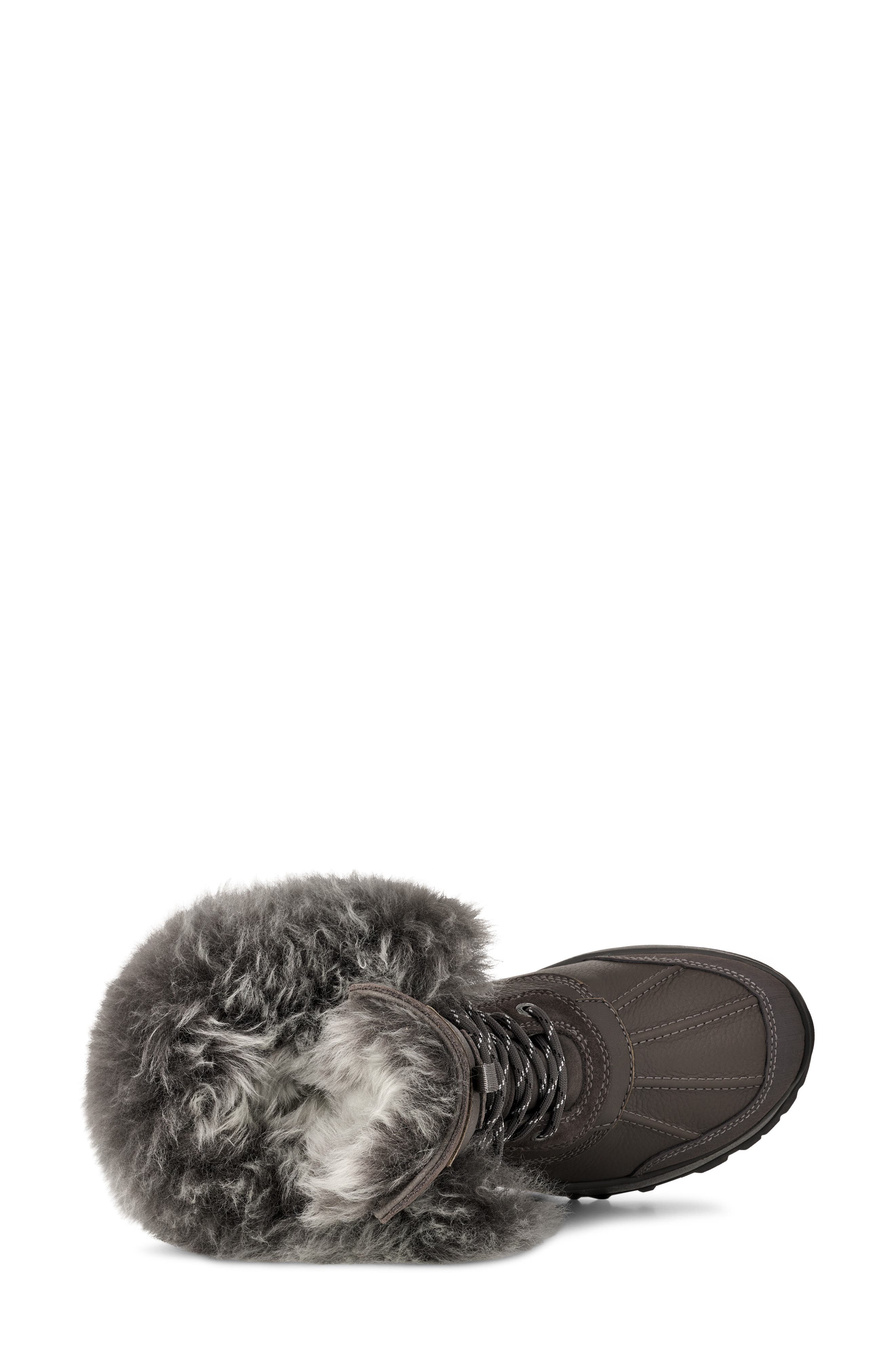 UGG<sup>®</sup> Adirondack XXV Chalet Waterproof Boot, Alternate, color, Charcoals