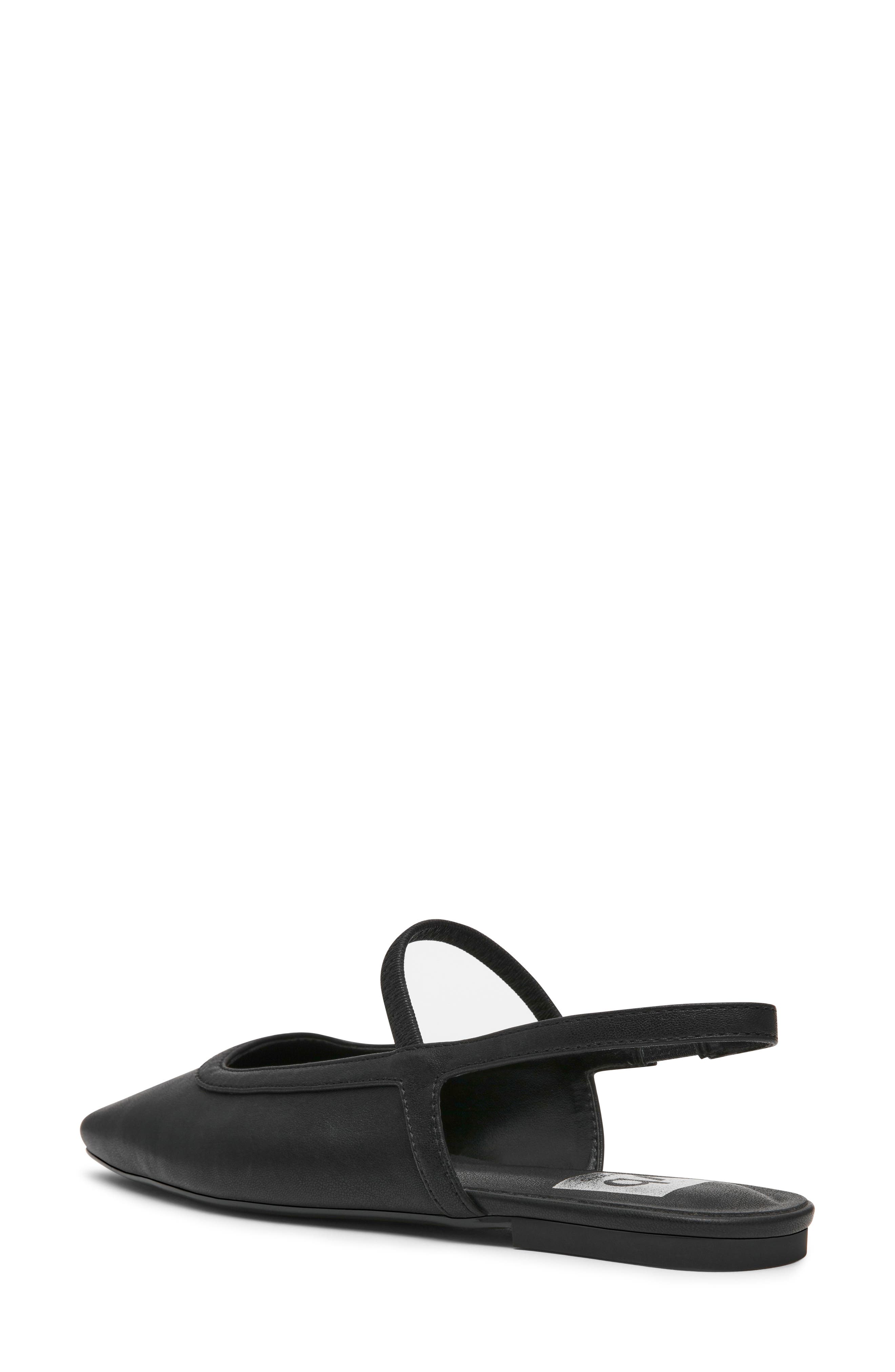 DV by Dolce Vita Fiera Slingback Flat, Alternate, color, Black Smooth