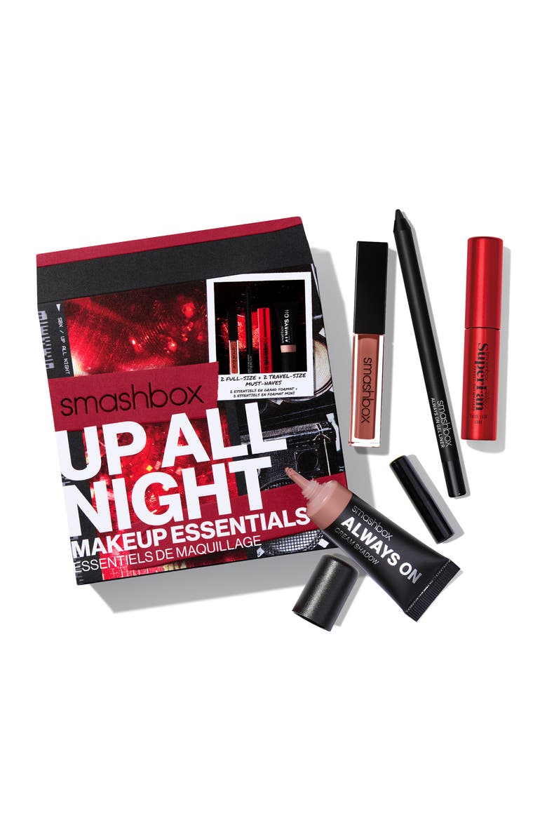 Smashbox Up All Night Makeup Essentials Set (Limited Edition) USD $69 Value, Alternate, color, Rose/ Black